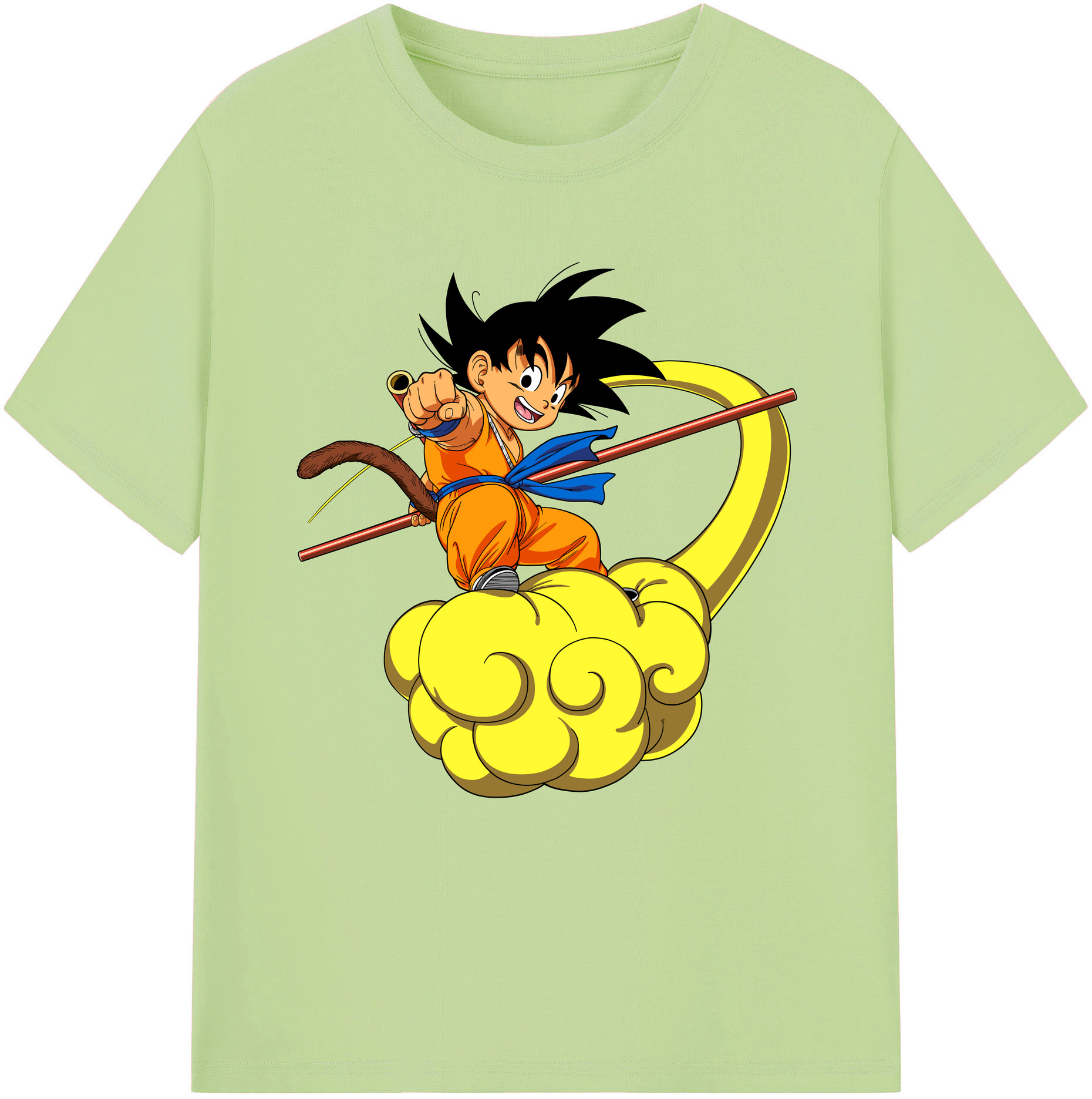 （画像用） ドラゴンボール 孫悟空（そん ごくう）Son Goku カカロット DRAGON BALL Kakarotto 綿100％半袖Tシャツ（フロントプリント）